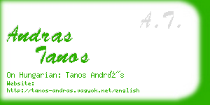 andras tanos business card